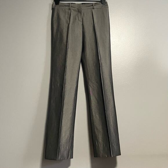 BCBGMAXAZRIA Gray Wool Trouser Dress Pants 6 - Picture 1 of 5